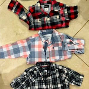 Lot of 3 button down shirts size 4
